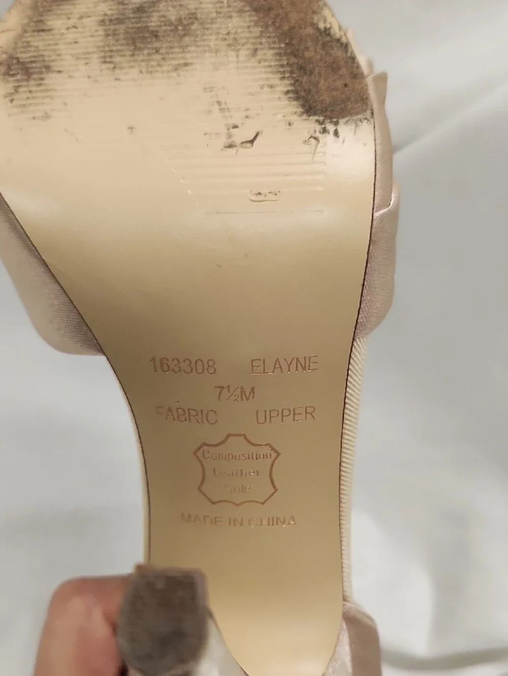 🩰 Blush Satin Ankle-Strap Peep-Toe Heels Sz 7.5